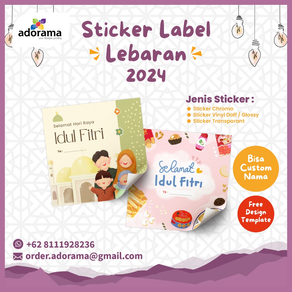 

Cetak Sticker label Chromo Kemasan Kotak/ Sticker Kue Lebaran 2024
