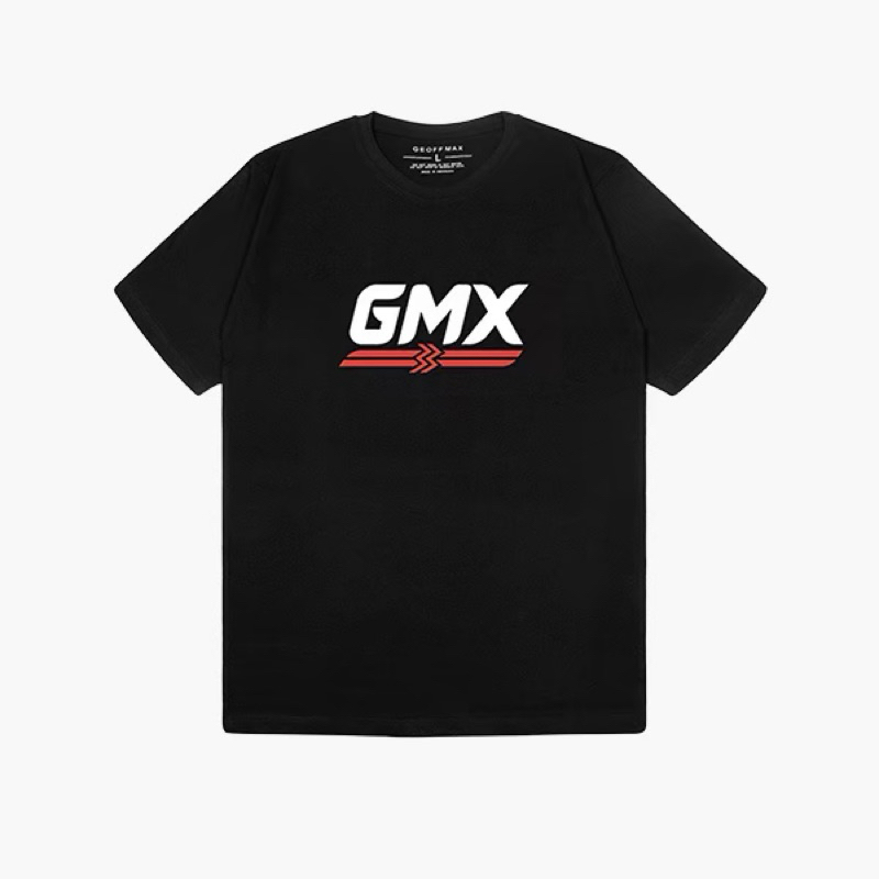 T-Shirt Geoff Max Original - GMX Basic Black | Kaos | Lengan Pendek | T-Shirt | Unisex