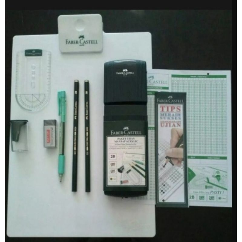 

PAKET FABER CASTEL LENGKAP PAPAN UJIAN ACRYLIC (ORIGINAL)