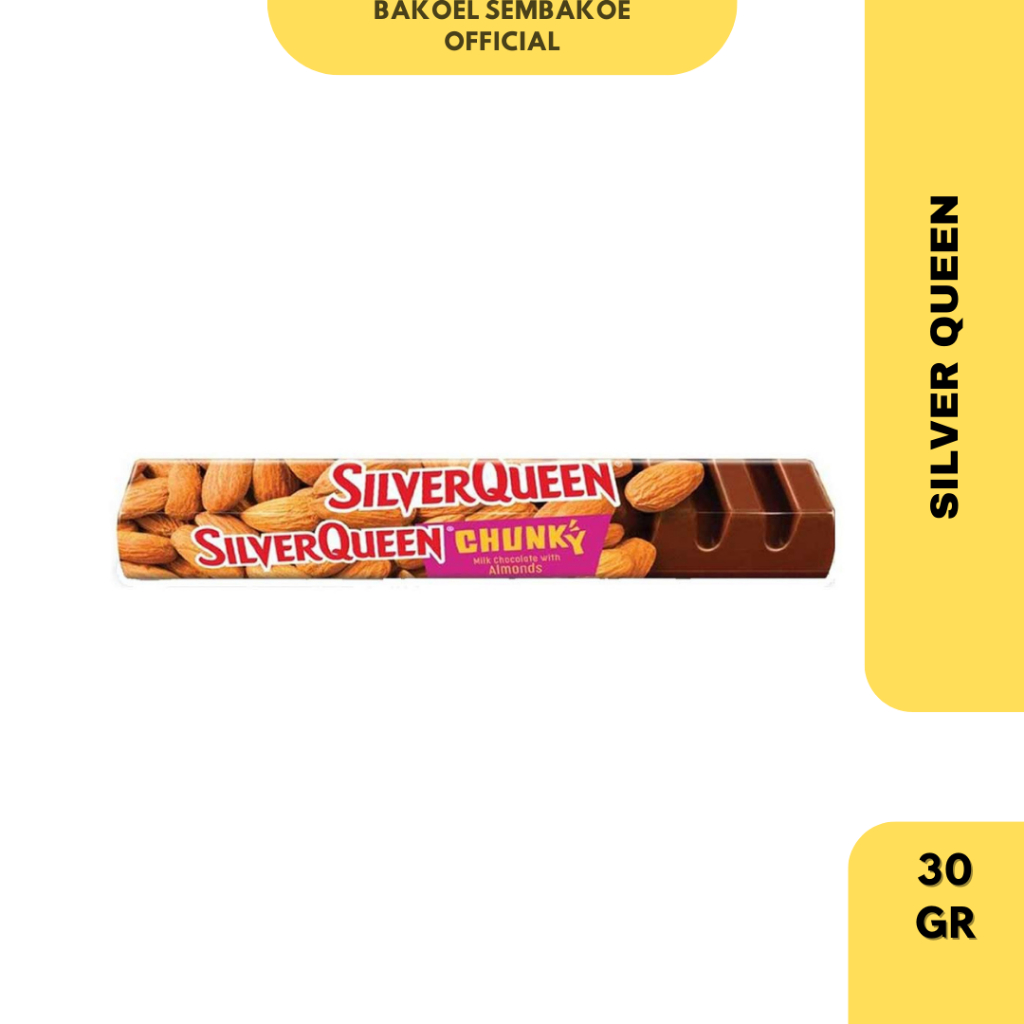 

SILVER QUEEN Chocolate Chunky Bar Almond 30gr