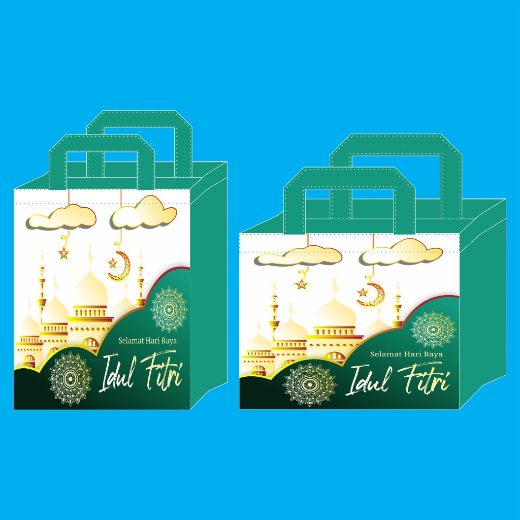 

Kantong Bingkisan Tas Parcel Lebaran Idul Fitri (25x15x20) Landscape Tas Lebaran Idul Fitri