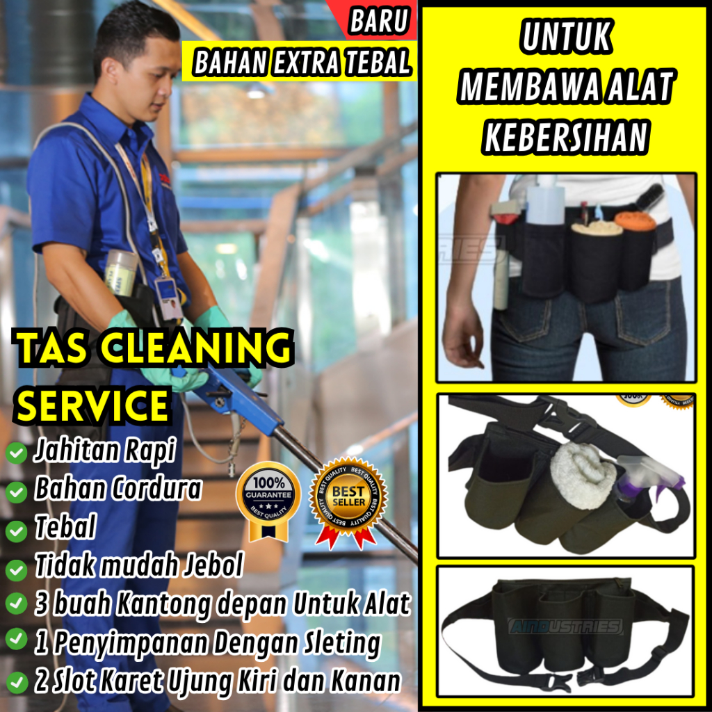Tas Pinggang Petugas kebersihan Alat alat Kantong Tempat Untuk membawa Peralatan Kebersihan