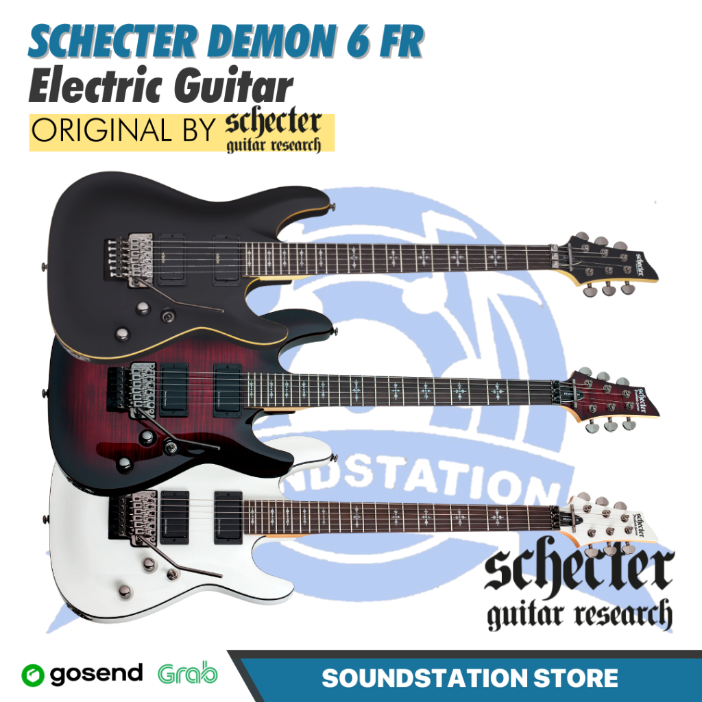SCHECTER DEMON 6 FR ELECTRIC GUITAR - GITAR ELEKTRIK