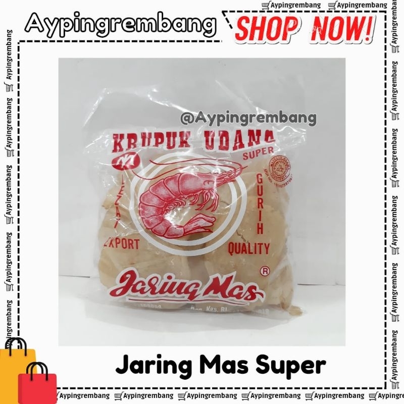 

Krupuk Udang Jaring Mas Super 250g