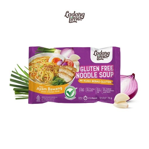 

Ladang Lima Mie Rasa Ayam Bawang - Mie Gluten Free Ladang Lima