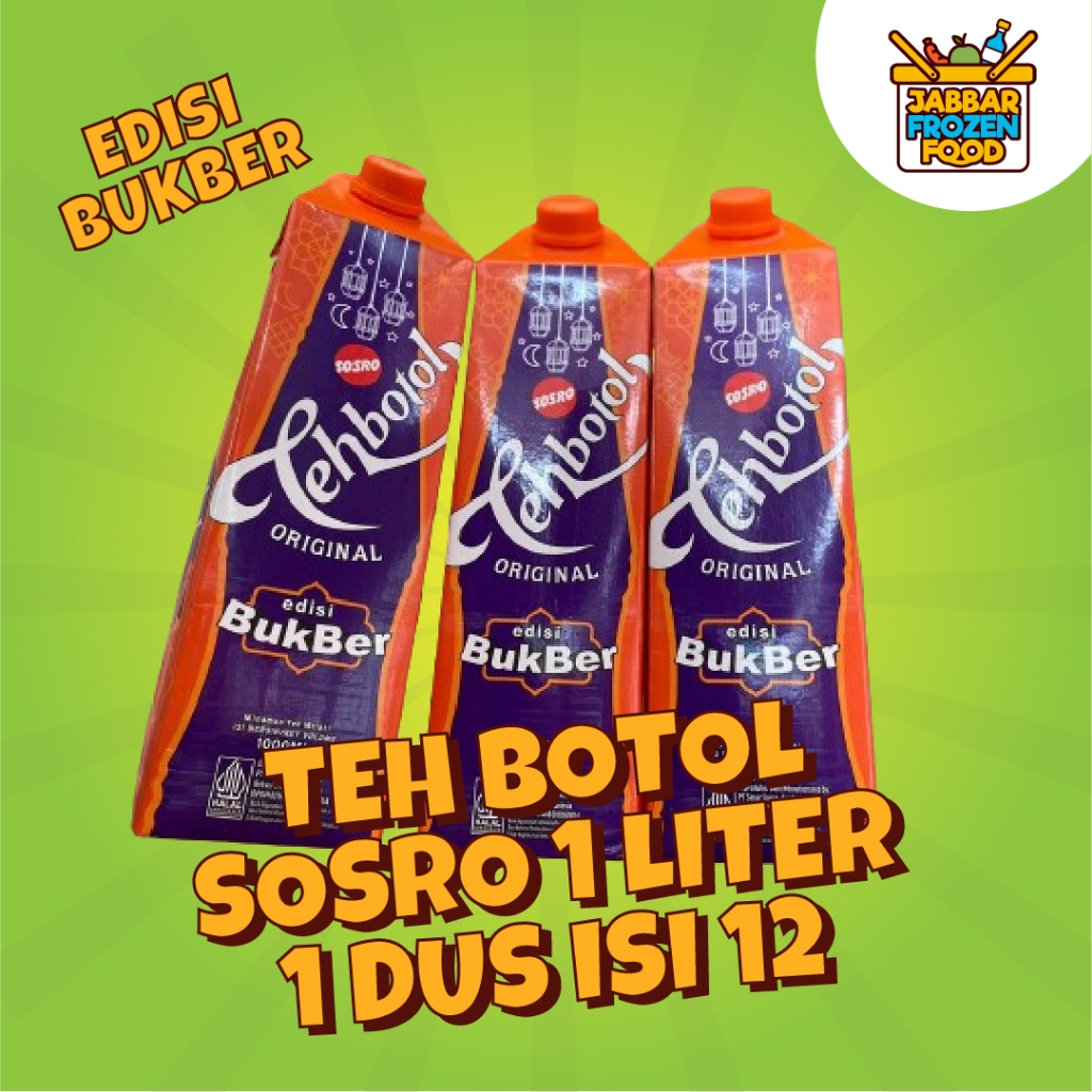 

Teh Botol SOSRO Original Edisi Bukber 1liter - 1 dus isi 12pcs