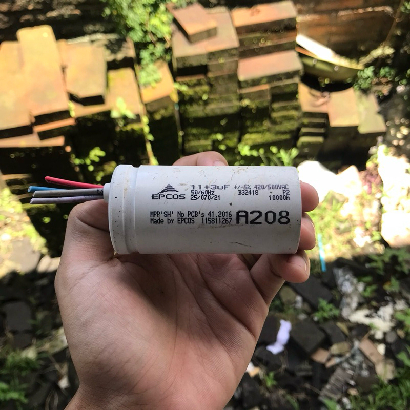 Kapasitor mesin cuci EPCOS A208 Original copotan Sharp