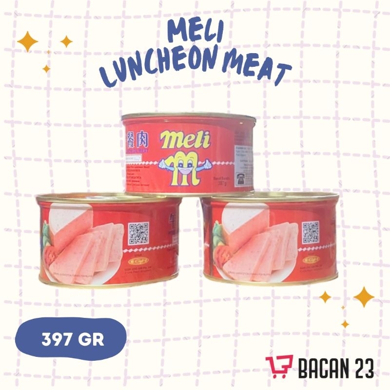 

Maling Meli Pork Luncheon Meat (397gr) Daging Babi Luncheon