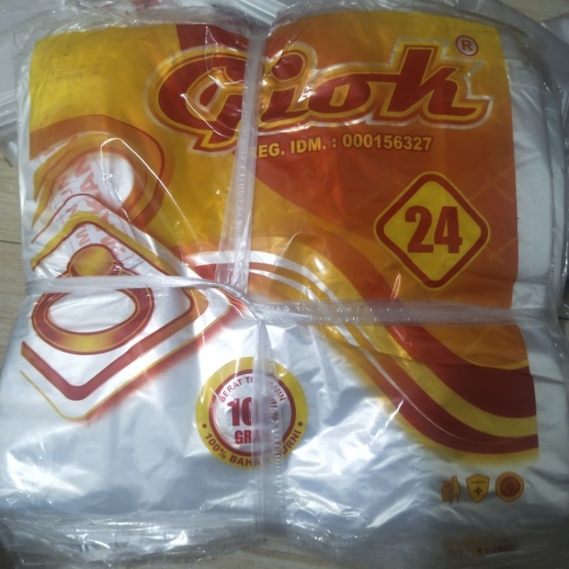 kantong kresek bening ukuran 24