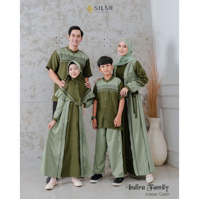 SARIMBIT KELUARGA DRESS FAMILY COUPLE SET 2024 INDIRA BY SILMI