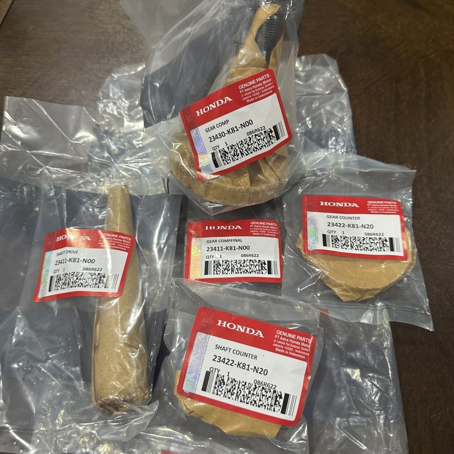 ASSY K81 GIGI GARDAN RASIO GEAR GIR SET MOTOR BEAT FI F1 ESP SCOOPY