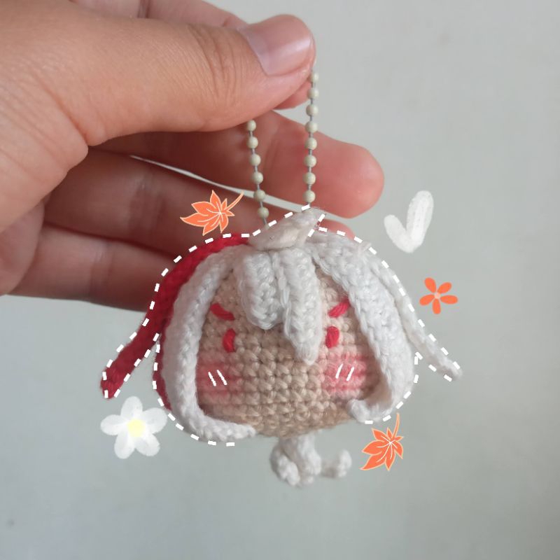 Kazuha genshin impact gantungan kunci kazuha rajut