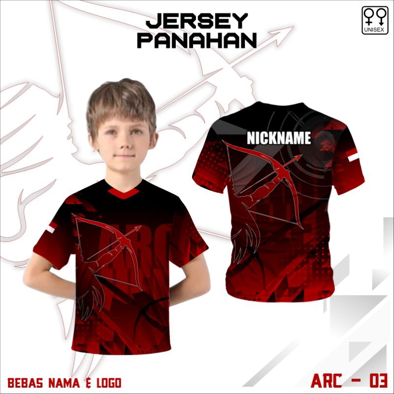 jersey panahan kaos olahraga panahan anak baju panahan arc free custom