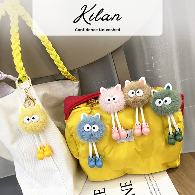 HUMAIRA Gantungan Tas Lucu Pom Pom Bulu - CC022