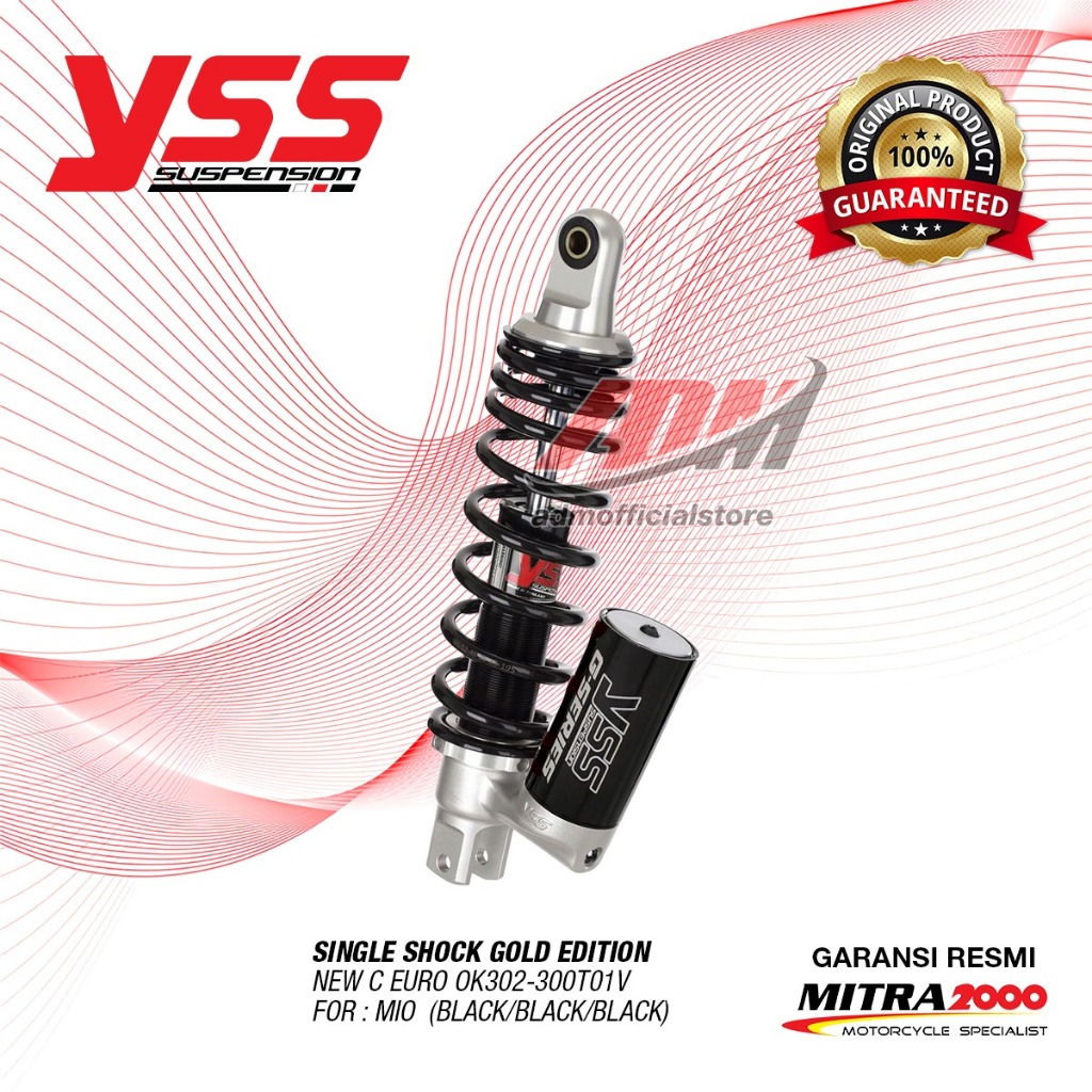 YSS Single Shock New C Euro for Mio 300mm (Tabung Bawah)