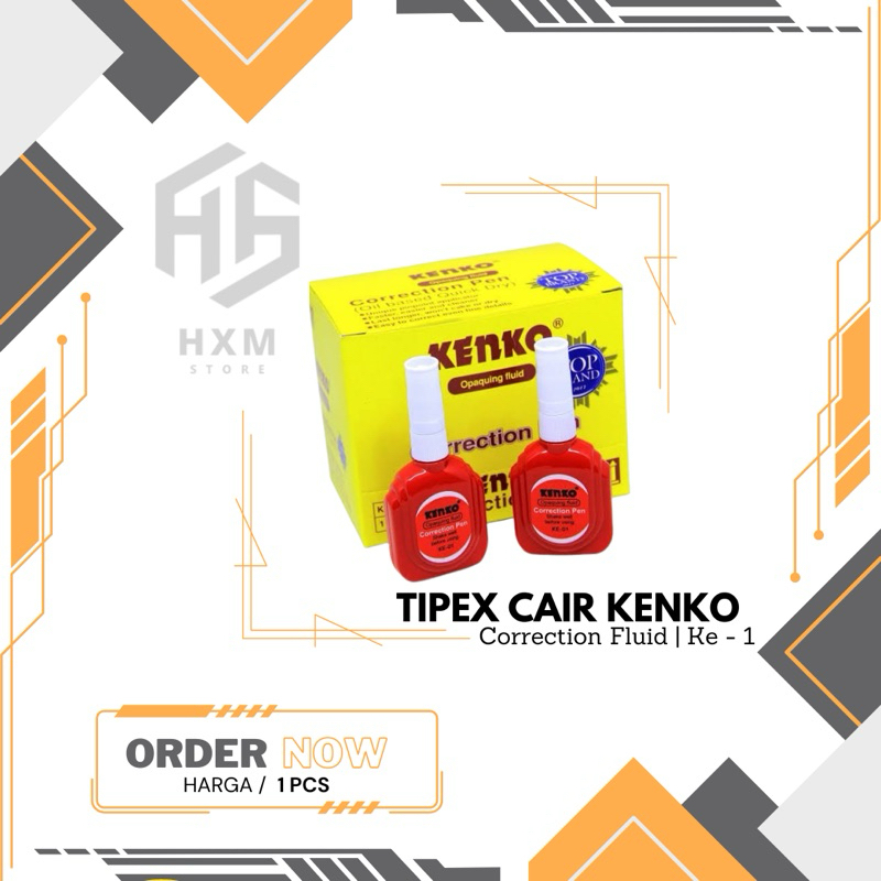 

Tipex cair KENKO ( Correction fluid ) 1 pcs