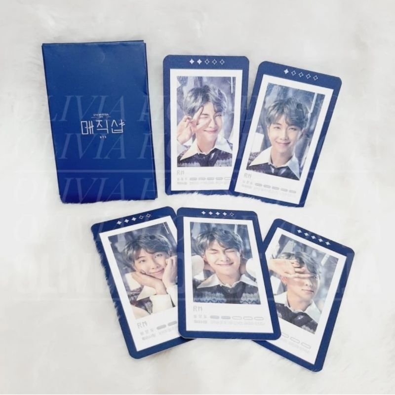Photocard RM BTS 5th Muster 2019 Potrait Guestbook Card Set BTS RM Navy