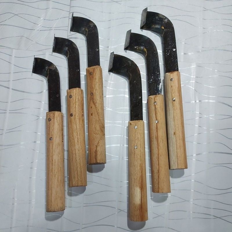 Pisau deres getah - alat sadap karet - pisau deres rambung tempahan