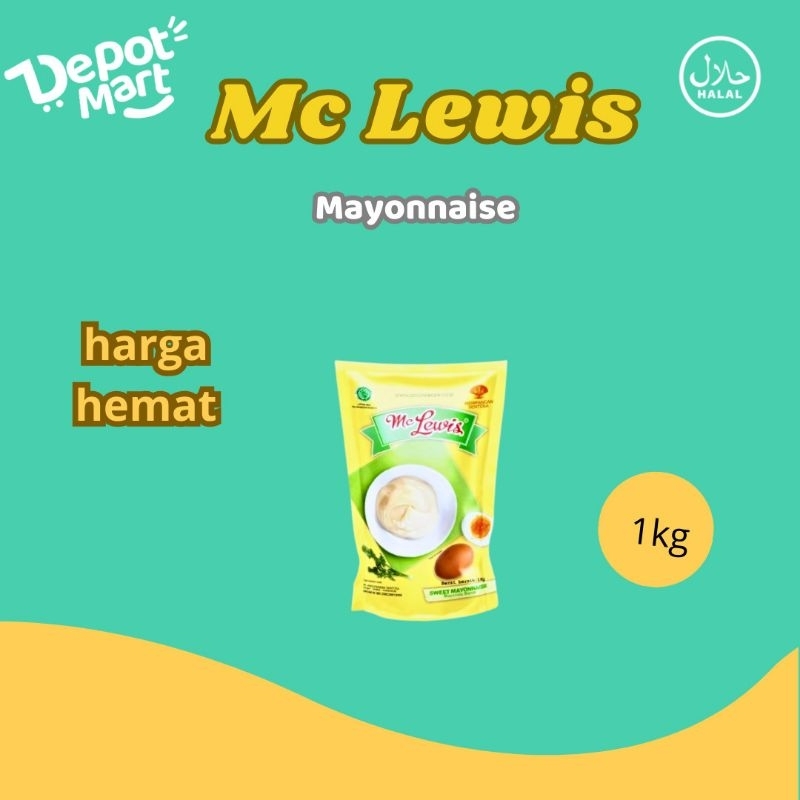 

Promo Mc Lewis Sweet Mayonnaise 1 Kg / Mayonaise Mclewis Mayonais Manis Depot Mart