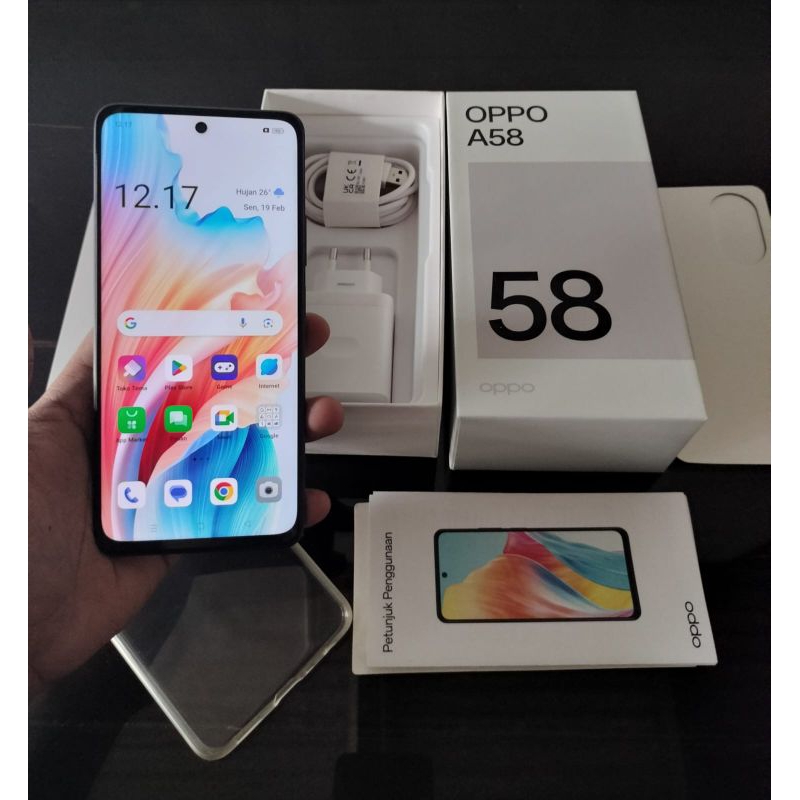 Oppo A58 ram 8/128gb second like new garansi resmi