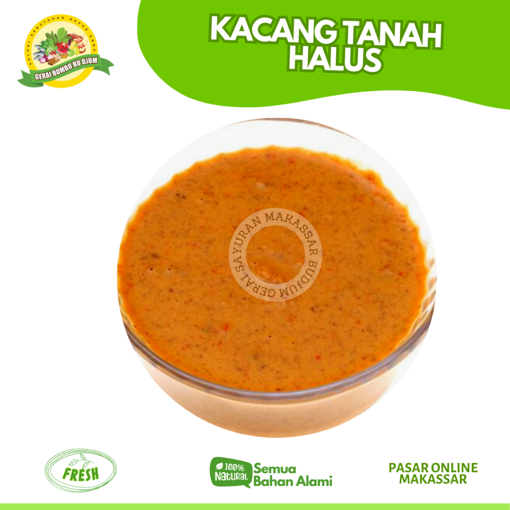 

KACANG TANAH HALUS TUMBUK UNTUK BUMBU COTO MAKASSAR PASAR ONLINE MAKASSAR