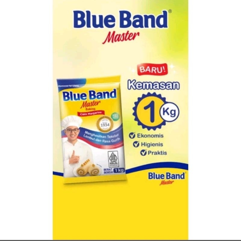 

Blue Band master 1000grm/1kg kemasan pabrik