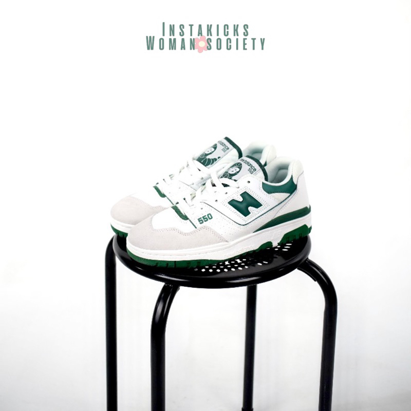 SEPATU NB 550 WHITE GREEN