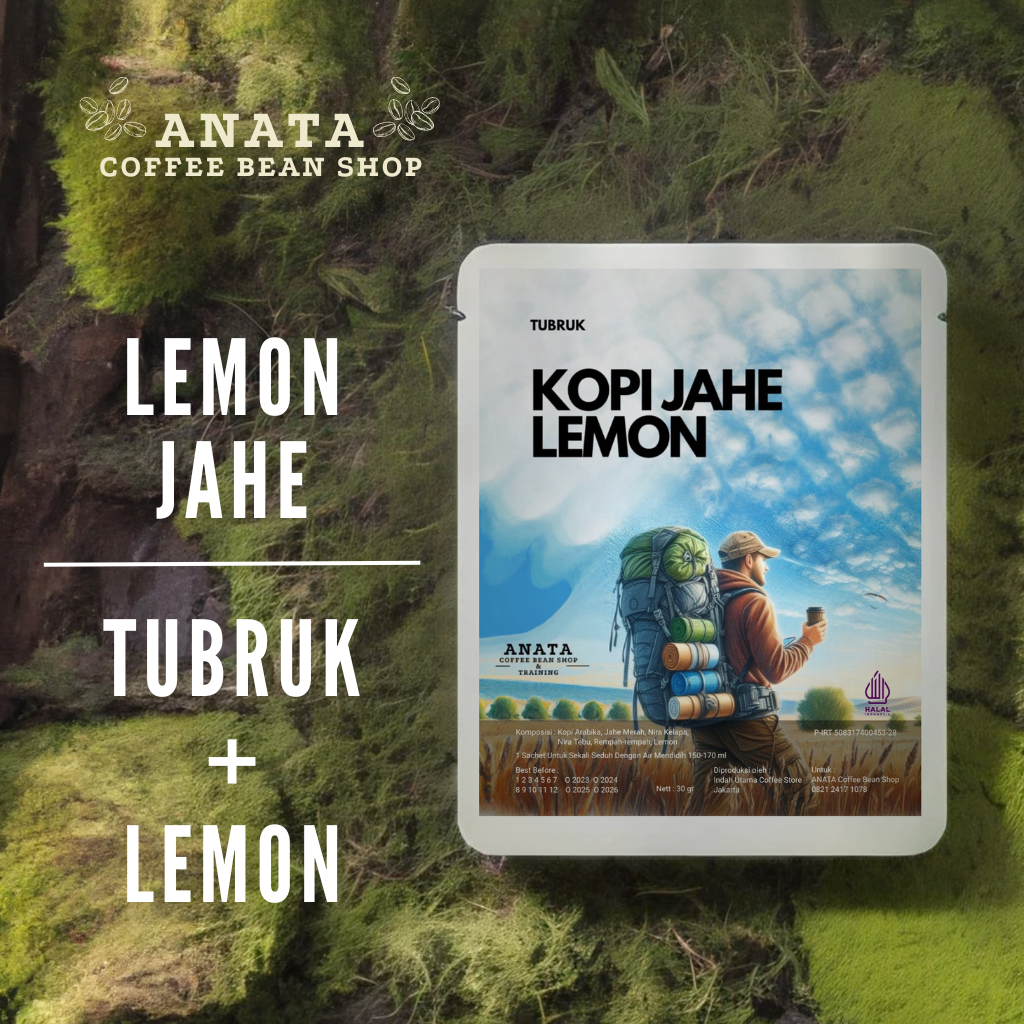 

ANATA Kopi Instant Tubruk Travelling Lemon Jahe Lengkap Dengan Irisan Lemon