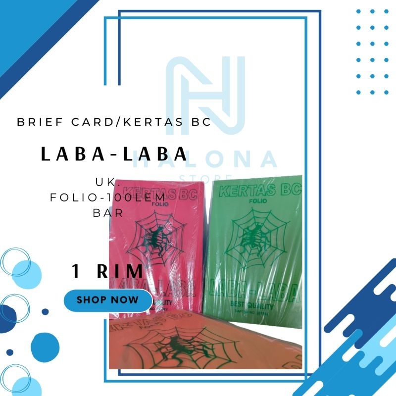 

Kertas BC / Kertas Brief Card / Brief Card Paper Laba - Laba Folio Warna