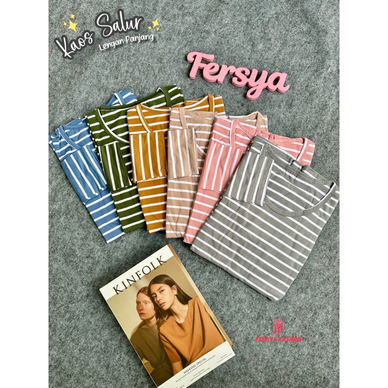 KAOS SALUR LENGAN PANJANG WANITA