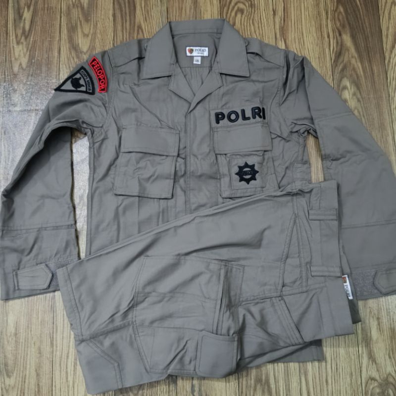 Seragam PDL Hijau Tactical Jatah Brimob Tahun 2023 Bahan Sritex