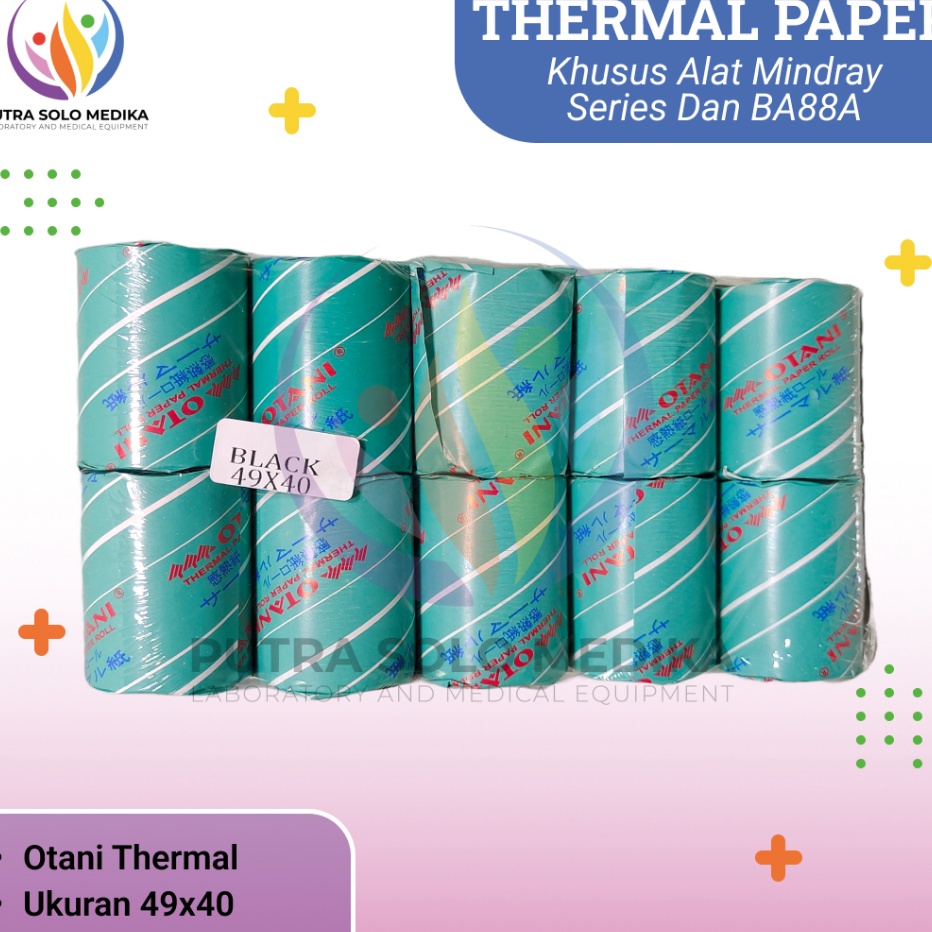

MEGA SALE KERTAS THERMAL PAPER UNTUK MINDRAY ALAT HEMATOLOGY MINDRAY UKURAN 49x4 MM