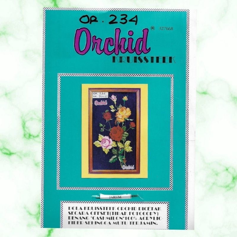 Paket kristik Orchid 234, Bunga DIY