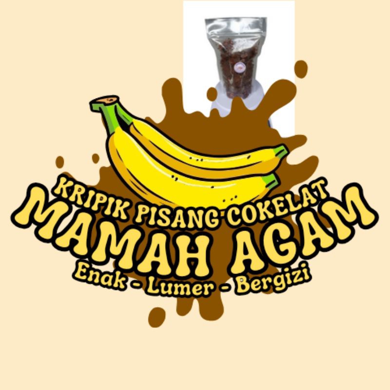 KRIPIK PISANG KEPOK COKLAT