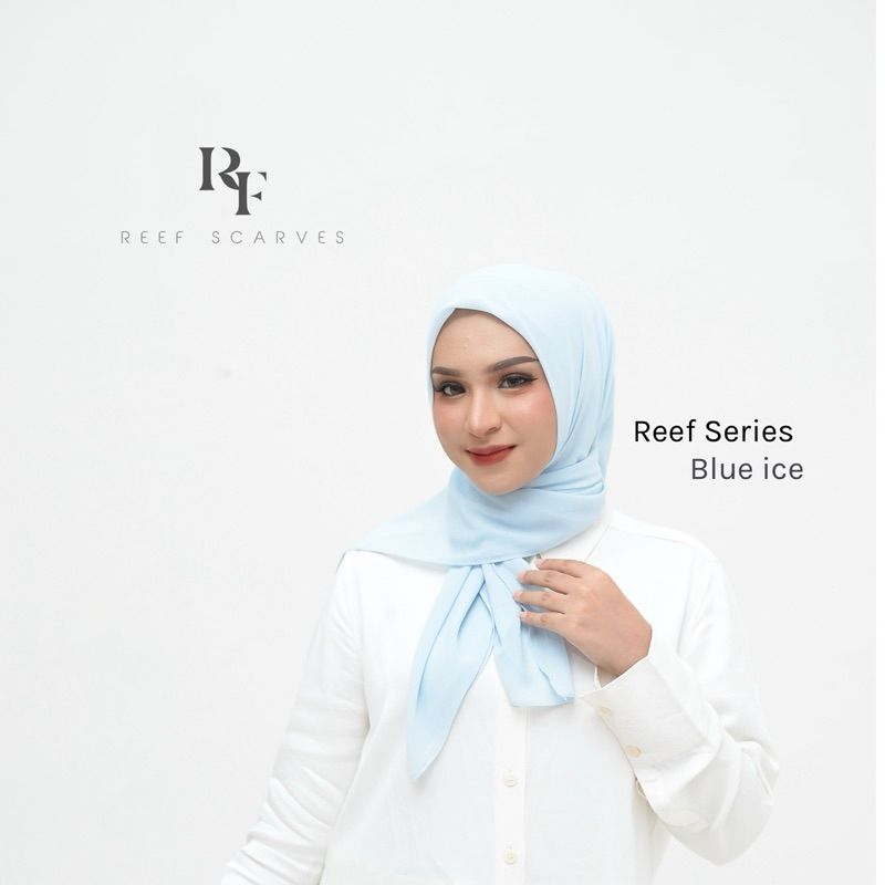 REEF SERIES “Blue Ice” - hijab segi empat