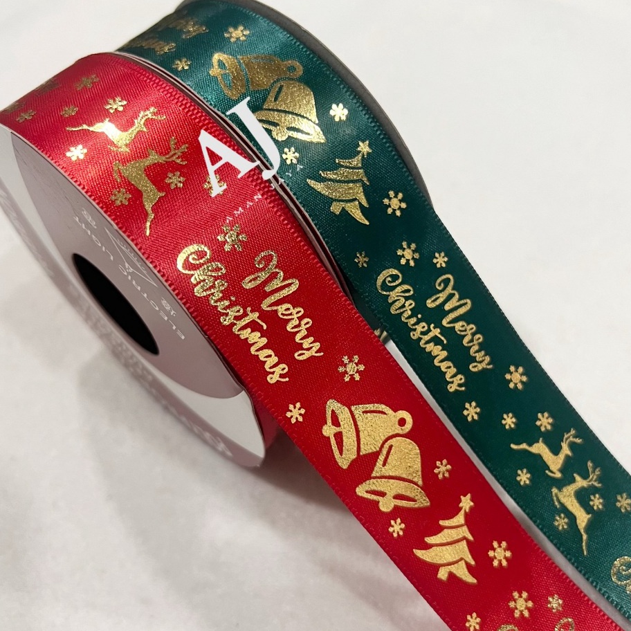 

Beli satu dapatkan satu dengan harga spesial Pita Kado Dekorasi Natal Motif Merry Christmas Ribbon 1 Inch 25 cm MINIMAL ORDER 3 ROLL