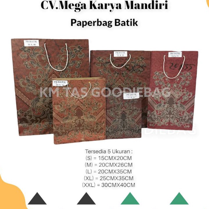 

Diskon eksklusif untuk pelanggan pema kali Paper Bag Batik 15x2 Isi 12pcs paperbag motif batik bungkus kado lucu