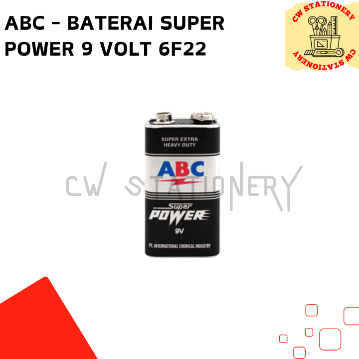 ABC - Baterai Battery 9V/6F22 9 Volt Super Power