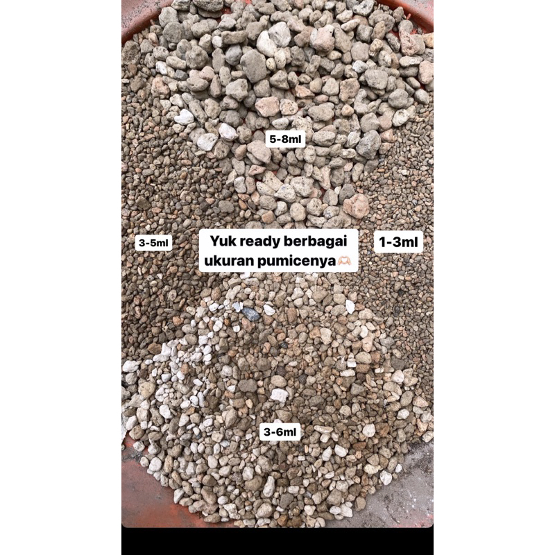 Pumice batu lombok untuk media tanam lihtops/kaktus/dll