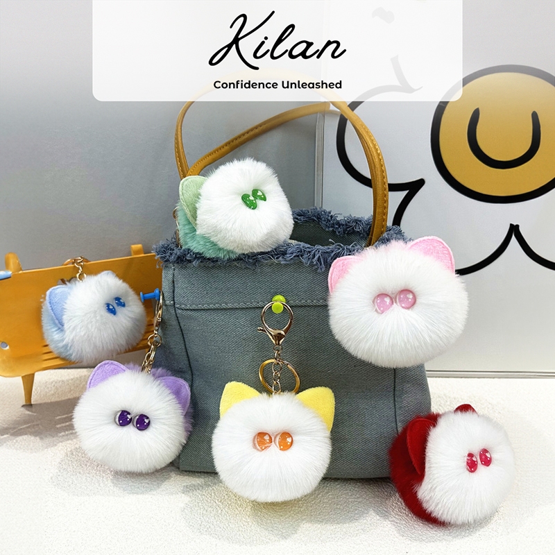 HUMAIRA Gantungan Tas Lucu Gantungan Kunci Pompom - CC018