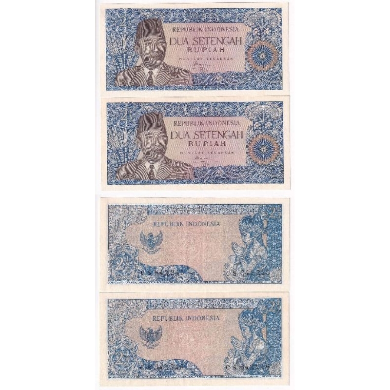 Uang Kuno 2.5 Rupiah 1964 Seri Soekarno aUNC/UNC GRESS