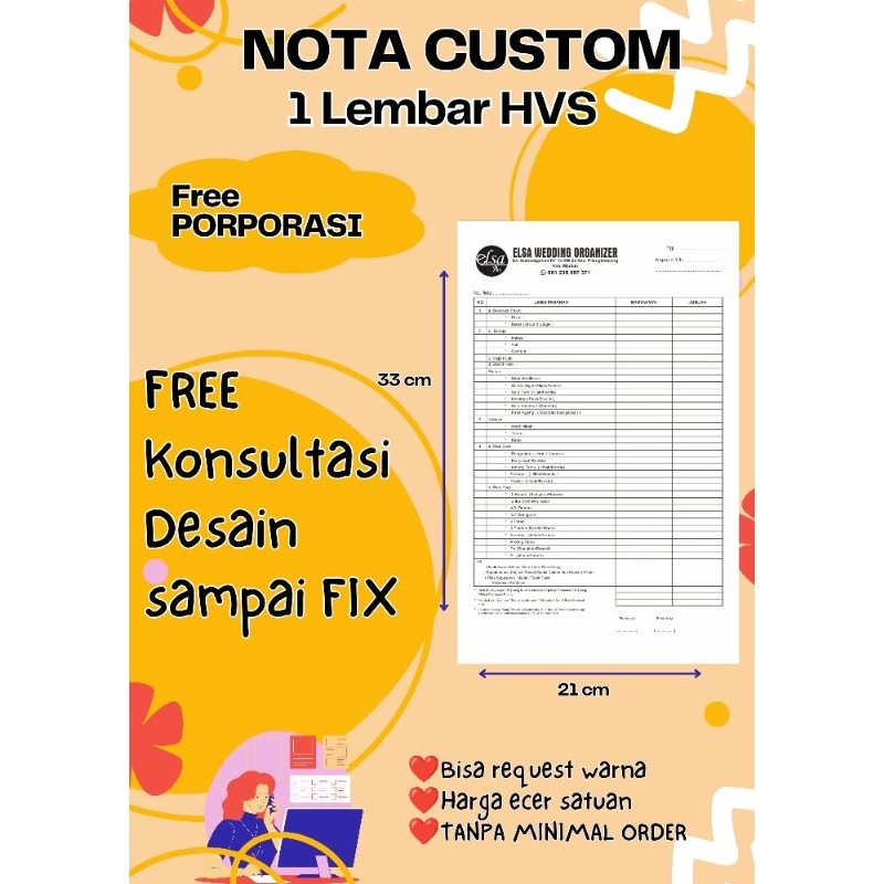 

Nota Custom 1lembar HVS- FREE DESAIN-FREE PORPORASI