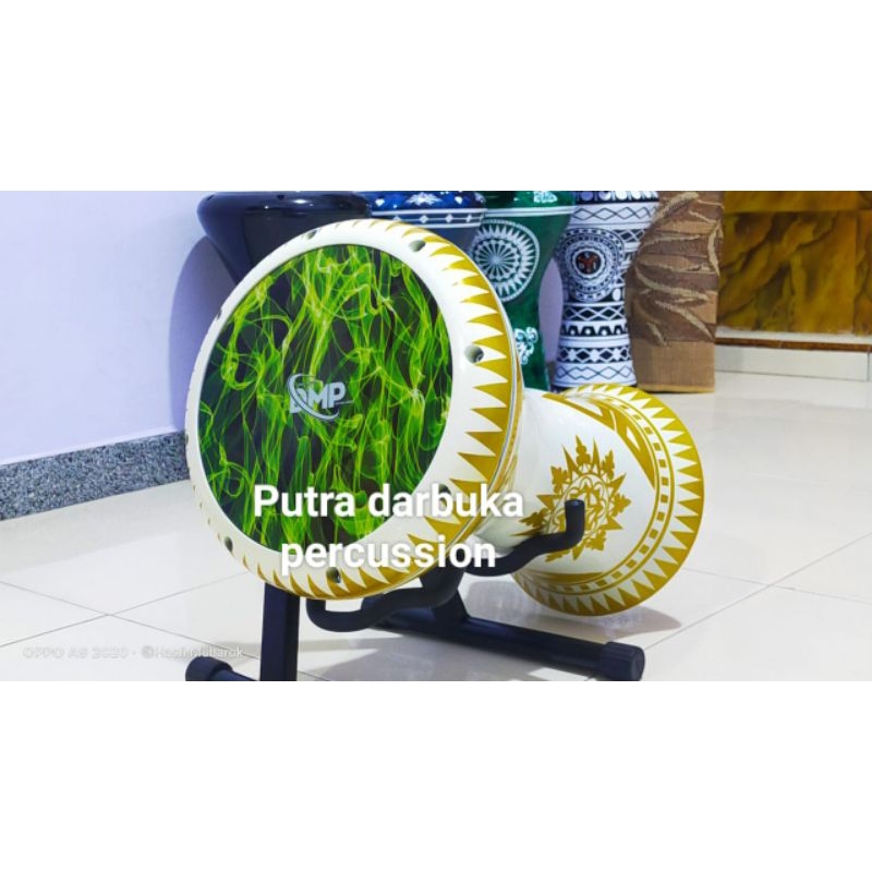 Darbuka motif 8 inc mika dmp API tas/kunci L