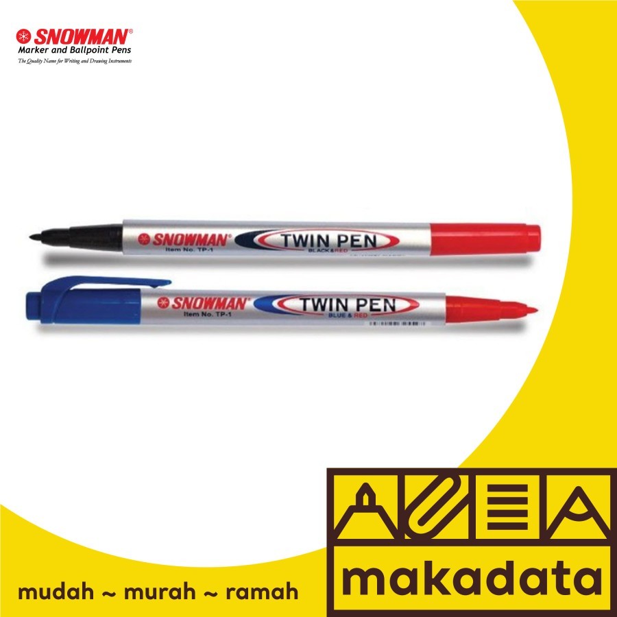 

SPIDOL SNOWMAN TWINPEN BLUE/RED BLACK/RED