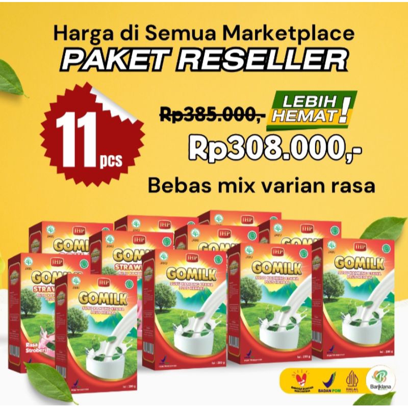 

Gomilk Paket Reseller 11pcs