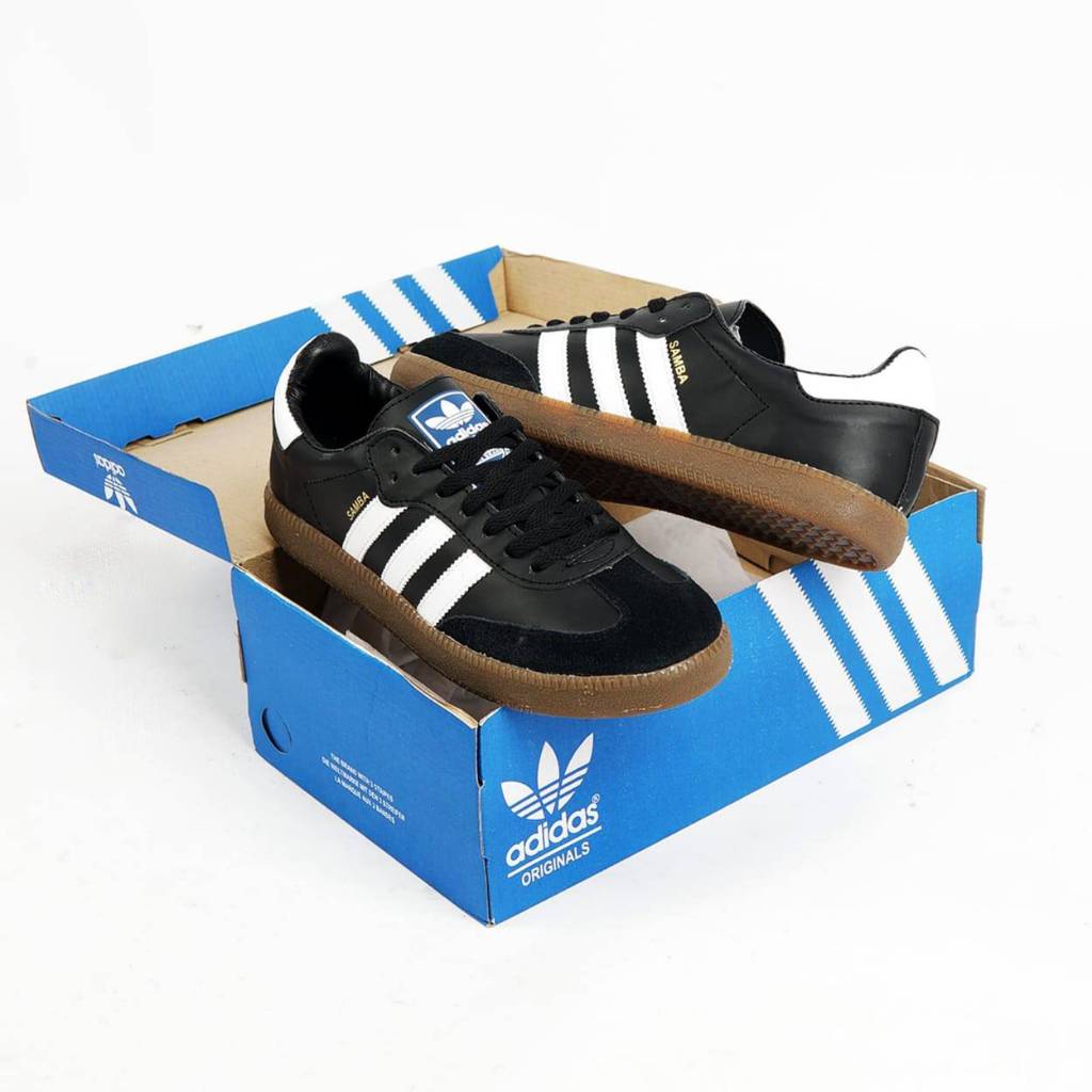 Sepatu Pria Adidas Samba Classic Grade Ori Vietnam, Sneakers Skateboarding Adidas Samba Classic Blac