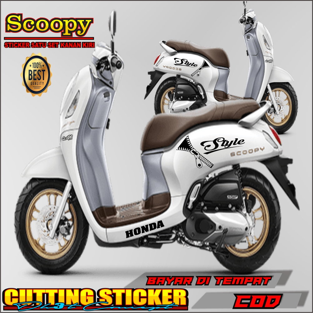 STICKER SCOOPY SLETING STYLE STRIPING CUTTING STICKER SCOOPY PRESTIGE