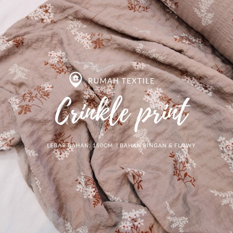 CRINKLE PRINT/CRINKLE MOTIF/KAIN MOTIF/CRINKLE BUNGA/CRINKLE/KAIN MOTIF MURAH/CRINKLE MURAH