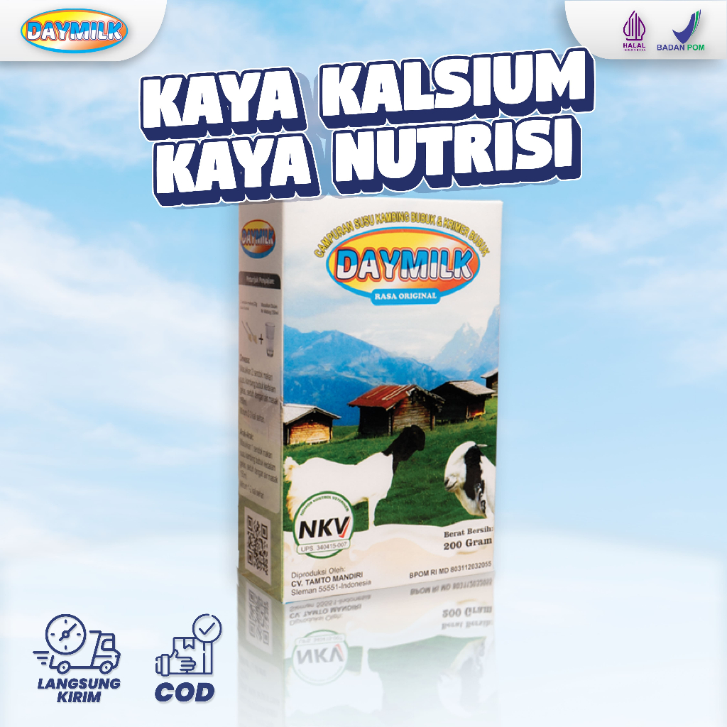 

Daymilk Original - Susu Kambing Etawa Membantu Menjaga Kesehatan Tulang & Sendi