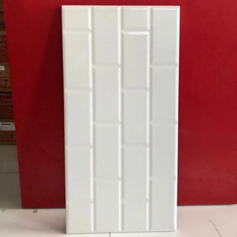 Keramik dingding Uno 25x50cm Sion white